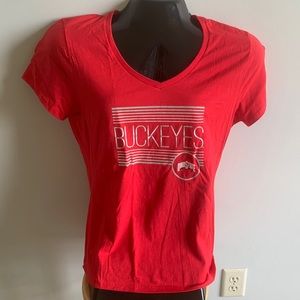 Ohio State Buckeyes v neck tee sz M